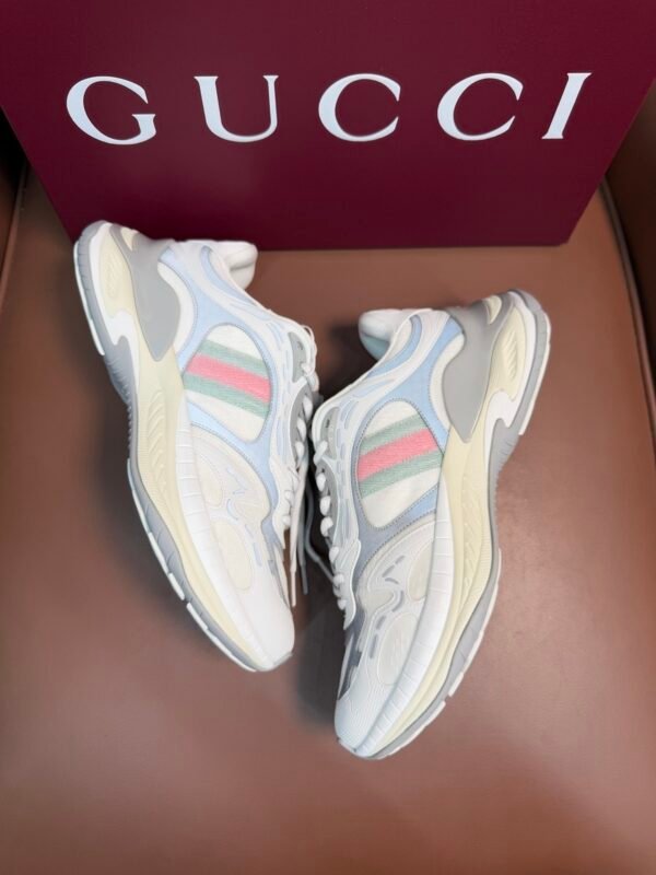 GCCI Chunky Trainers with Layered Panel Design - Grey/White