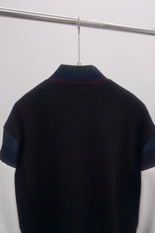 LVE COTTON VARSITY BLACK AND WHITE SLEEVES