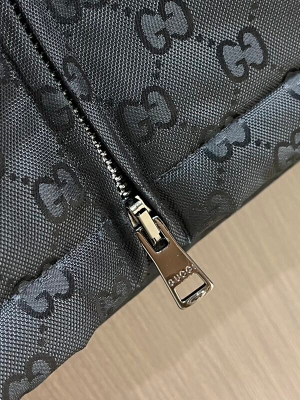 GCCI Hooded Puffer Jacket - Black