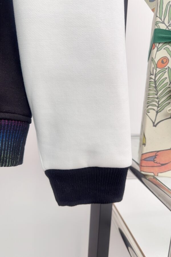 LVE COTTON VARSITY BLACK AND WHITE SLEEVES