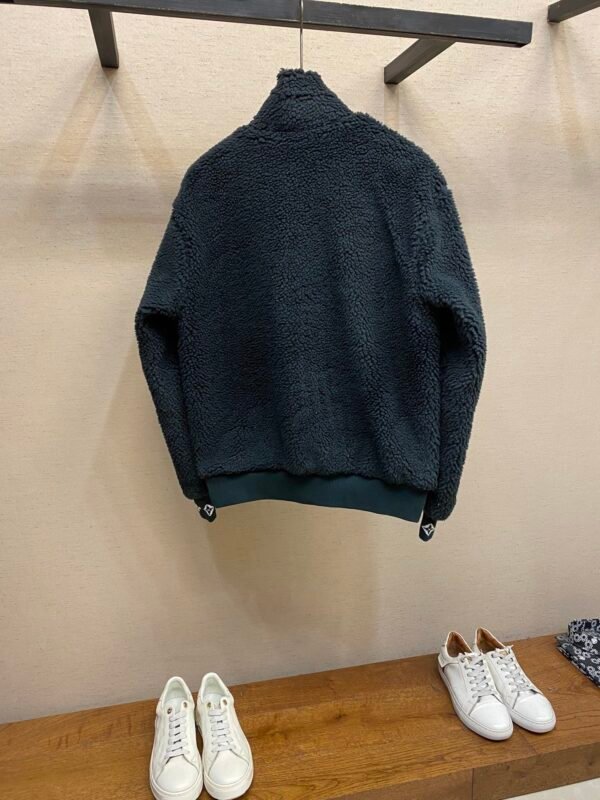 LV FLEECE BLOUSON IN NAVY BLUE