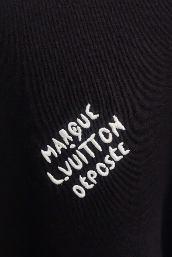 LVE COTTON VARSITY BLACK AND WHITE SLEEVES