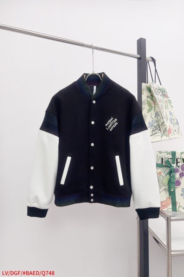 LVE COTTON VARSITY BLACK AND WHITE SLEEVES