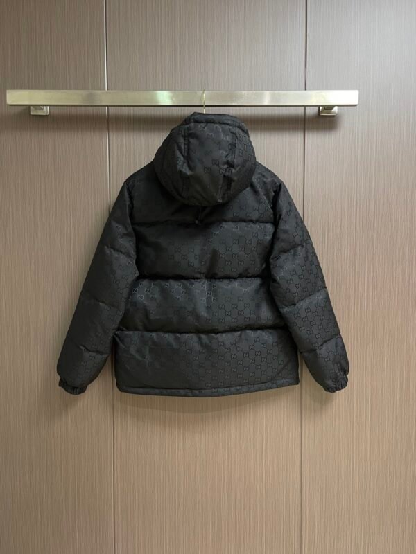 GCCI Hooded Puffer Jacket - Black
