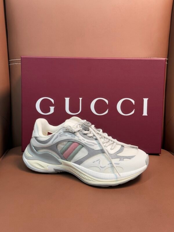 GCCI Chunky Trainers with Layered Panel Design - Grey/White