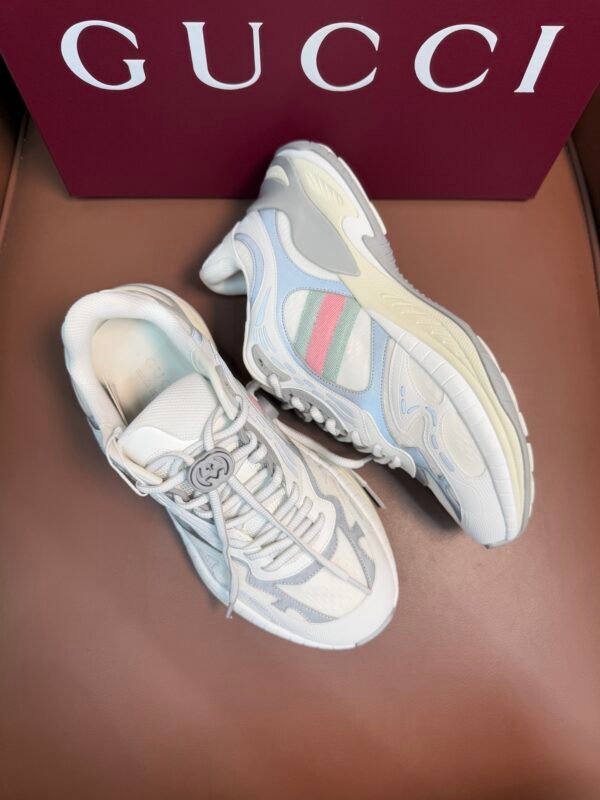 GCCI Chunky Trainers with Layered Panel Design - Grey/White