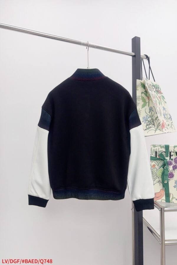 LVE COTTON VARSITY BLACK AND WHITE SLEEVES