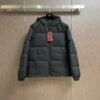 GCCI Hooded Puffer Jacket - Black