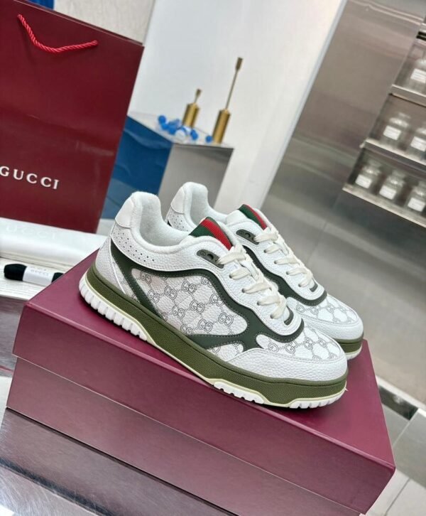 GCCI Monogram Retro Trainers - Olive