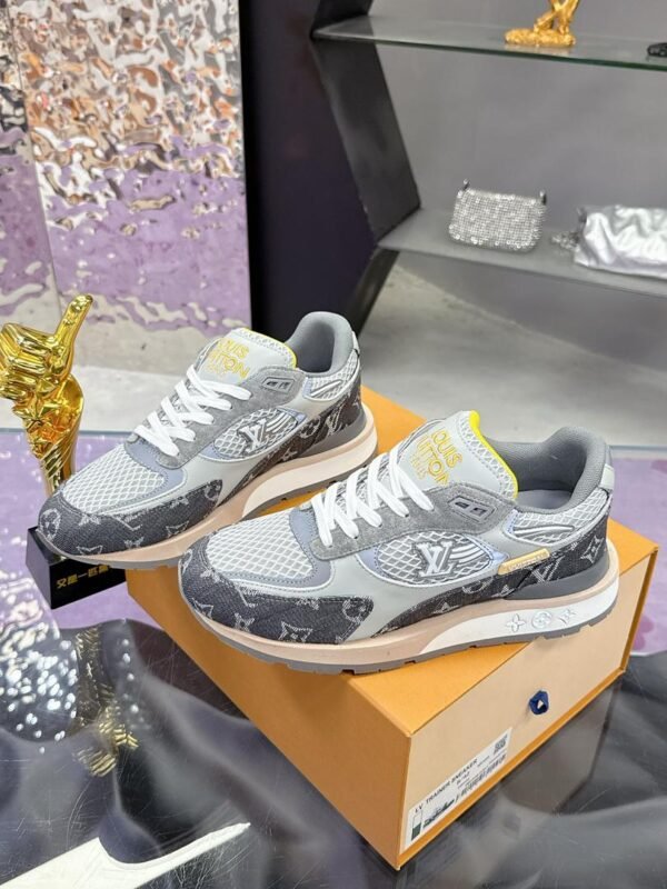 LVE Grey Mesh Runner Trainers