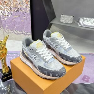 LVE Grey Mesh Runner Trainers