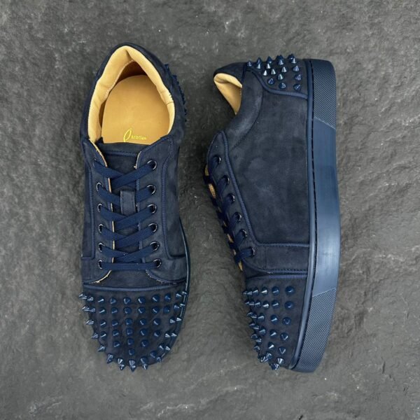 CLB NAVY SUEDE SPIKE TRAINERS