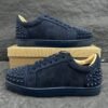 CLB NAVY SUEDE SPIKE TRAINERS