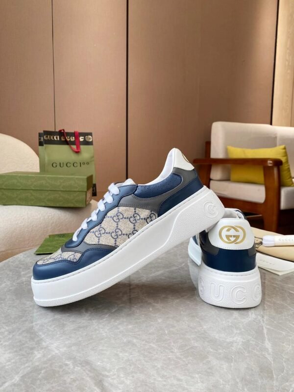 GCCI Blue Monogram Low Trainers