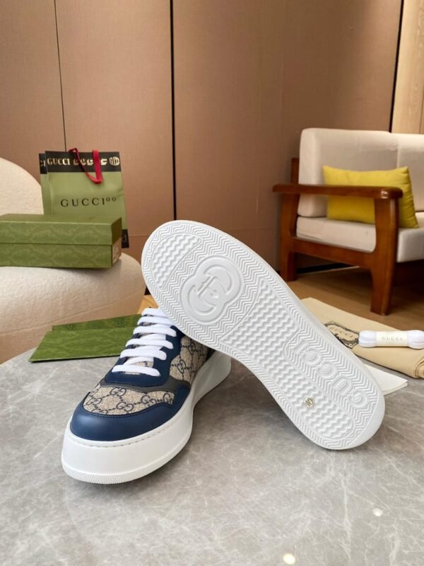 GCCI Blue Monogram Low Trainers