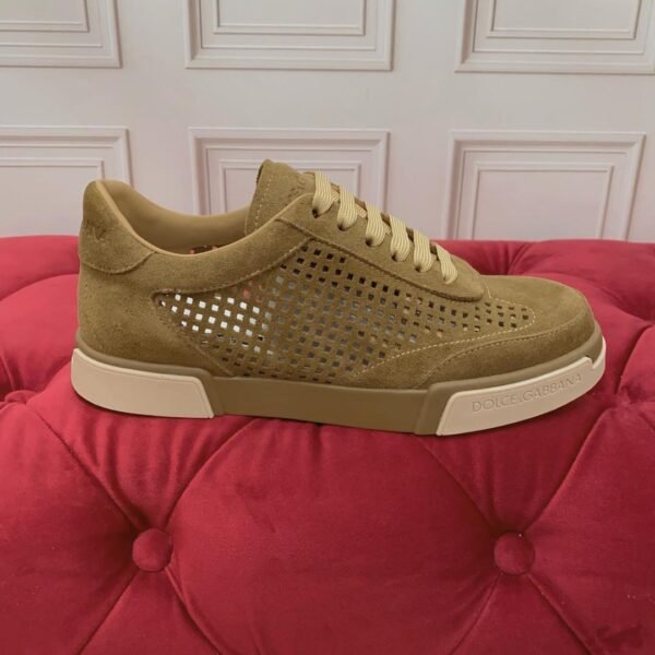DG BROWN SUEDE MESH TRAINERS