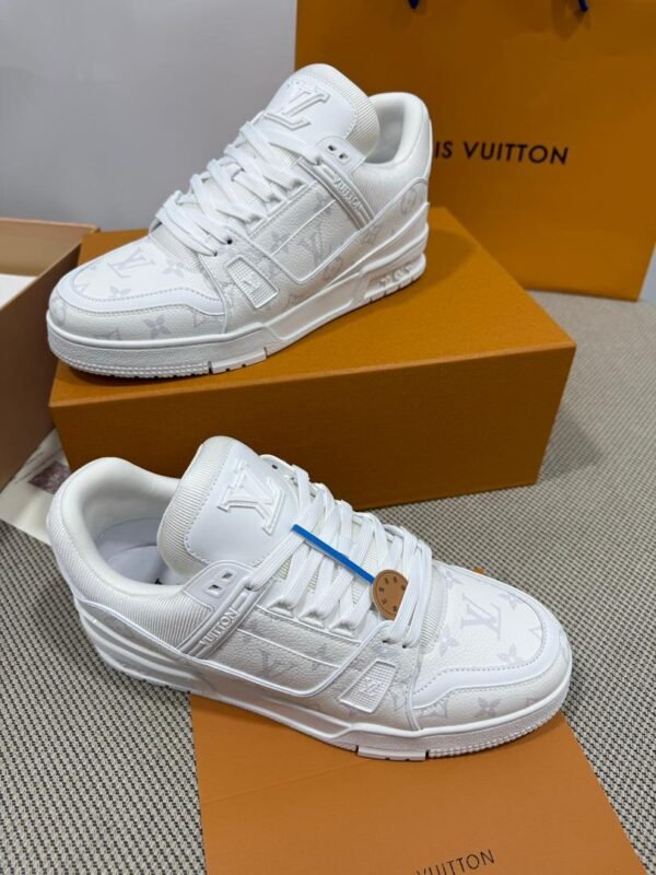 LVE WHITE MONOGRAM TRAINERS