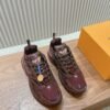 LVE BURGUNDY MESH TRAIL TRAINERS