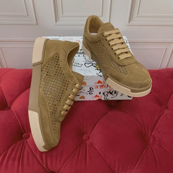 DG BROWN SUEDE MESH TRAINERS