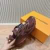 LVE BURGUNDY MESH TRAIL TRAINERS