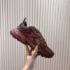 LVE BURGUNDY MESH TRAIL TRAINERS