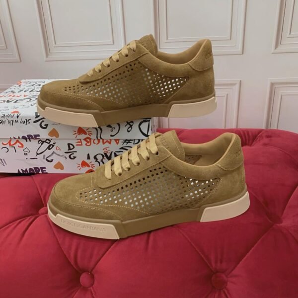 DG BROWN SUEDE MESH TRAINERS