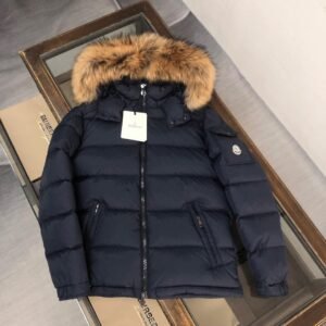 MNCLR FUR-TRIM HOODED COAT