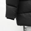 CG BLACK HOODIE COAT WITH RIBBED CUFFS