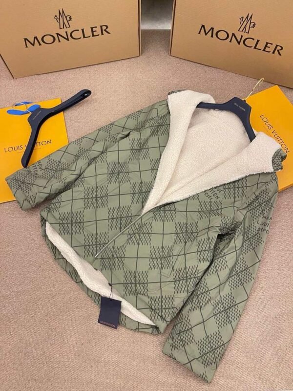 LV DAMIER ZIP-UP REVERSIBLE COAT