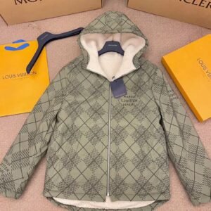 LV DAMIER ZIP-UP REVERSIBLE COAT