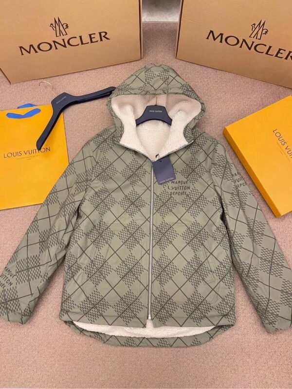 LV DAMIER ZIP-UP REVERSIBLE COAT