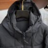 LV BLACK HOODED PUFFER COAT