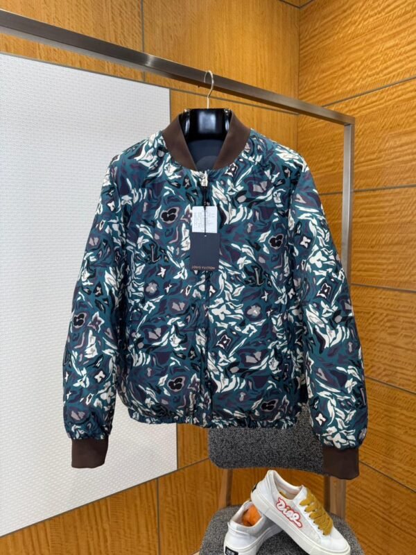 LV REVERSIBLE BLUE CAMO JACKET