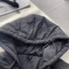 LV MONOGRAM QUILTED HOODED COAT