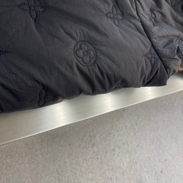 LV MONOGRAM QUILTED HOODED COAT