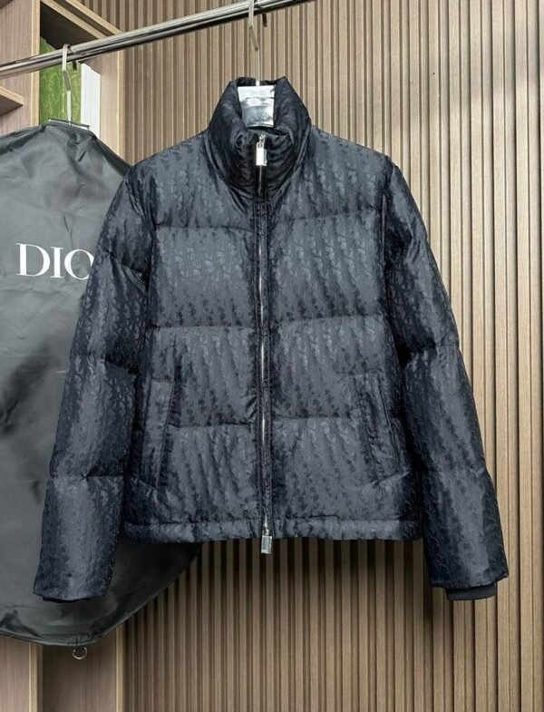 CD Quilted Puffer Jacket- Black