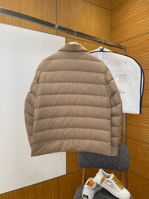 MNCLR Mixed Panel Puffer Jacket - Taupe