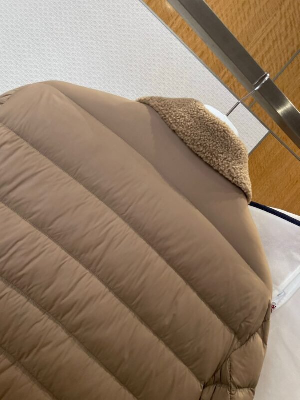 MNCLR Mixed Panel Puffer Jacket - Taupe