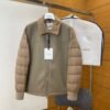 MNCLR Mixed Panel Puffer Jacket - Taupe