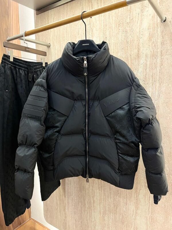 LV PUFFER COAT WITH HIGH COLLAR