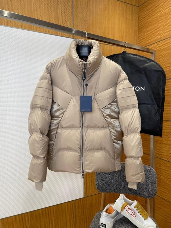LV PUFFER COAT WITH HIGH COLLAR