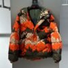 LV ORANGE MOSAIC PATTERN COAT