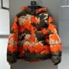 LV ORANGE MOSAIC PATTERN COAT