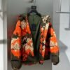 LV ORANGE MOSAIC PATTERN COAT