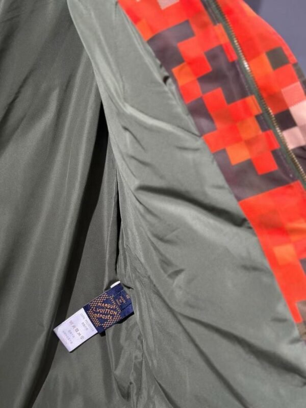 LV ORANGE MOSAIC PATTERN COAT