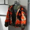 LV ORANGE MOSAIC PATTERN COAT