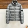 CD Quilted Puffer Jacket- Blue