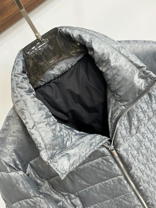 CD Quilted Puffer Jacket- Blue