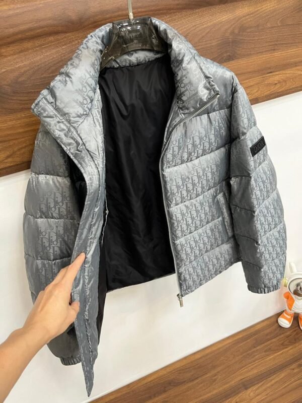 CD Quilted Puffer Jacket- Blue