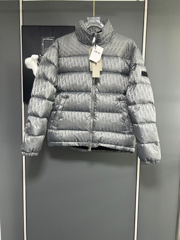 CD Quilted Puffer Jacket- Blue